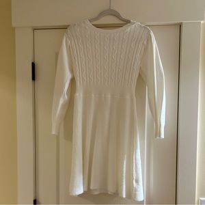Girls Chelsea and Violet White Sweater Style Dress